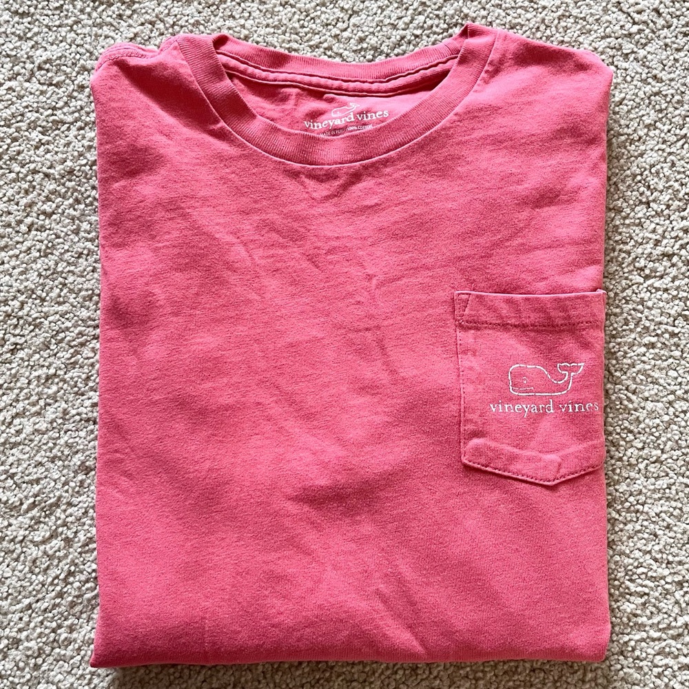 Vineyard Vines Coral Crewneck Tee